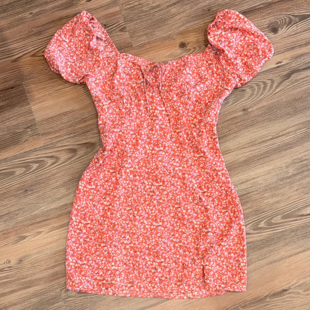 BP Floral Red Mini Dress